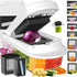 8 Blade All-in-1 Vegetable Chopper Mandoline Slicer with Container, Food Chopper, Onion