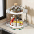 NATURE'S SOURCE 2 Tier Lazy Susan Organizer, 9'' Rotating Spice Rack for Cabinet, Kitchen, Pantry, Table Top