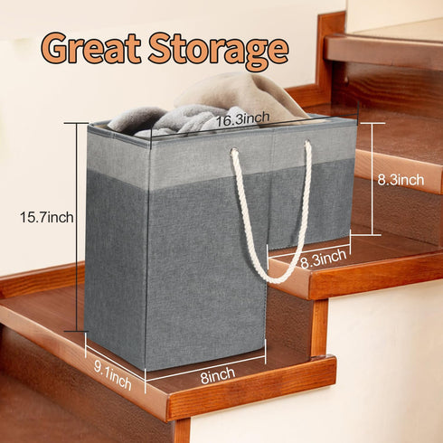 slcinwzdt Stairs,16" Stair Basket for Stairs with Handle, Staircase Baskets for Carpeted and Wooden Step Storage