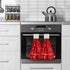 Mweet 4Th 2 Pack American Patriotic Kitchen Hand Towels with Hanging Loop - of July Stars Soft Coral Velvet Tie Towel