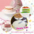 E-far 6 Inch Cake Pan Set of 3, Stainless Steel Round Smash Cake Baking Pans, Non-Toxic & Dishwasher Safe
