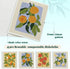 LARTSFRO 4 Pack Swedish Dishcloths for Kitchen, Papaya Reusable Paper Towels Washable, Oranges Peach Lemon Colorful