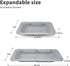 Makerstep Over the Sink Colander Strainer Basket, Expandable for Washing, Draining, and Drying, Grey Kitchen Essential