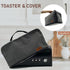 Long Slot Toaster, 2 Slice Stainless Steel with Cover, 1.65'' Extra Wide Slot, 6 Shade Settings, Removable Crumb Tray,