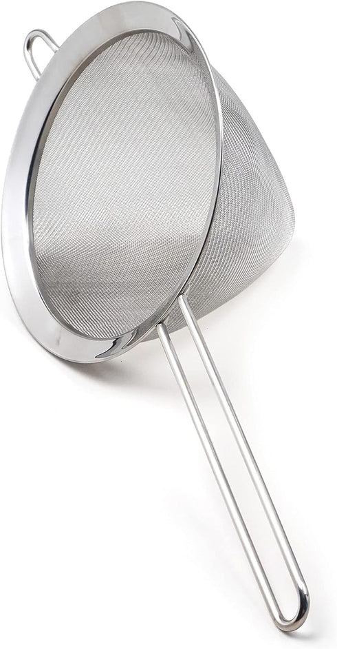 RSVP International Endurance Kitchen Collection, 7-Inch Stainless Steel Fine Mesh Conical Sieve/Colander