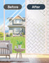 Window Privacy Film, Frosted Glass Window Film for Sun Blocking, Static Clings Removable Bathroom Door Covering