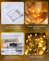4 Pack 5 60 Fairy Lights Battery Operated, Feet LED Twinkle String Lights Waterproof Firecracker Starry Lights for DIY