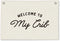 Welcome to My Crib Kids Room Decor - Linen Banner Wall Hanging
