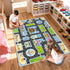 4'x6' 4'x6') Kids Carpet Car Rug Play Mat, Road Rug for Kids, City Life Educational Rugs with Non-Slip Road Traffic Rug