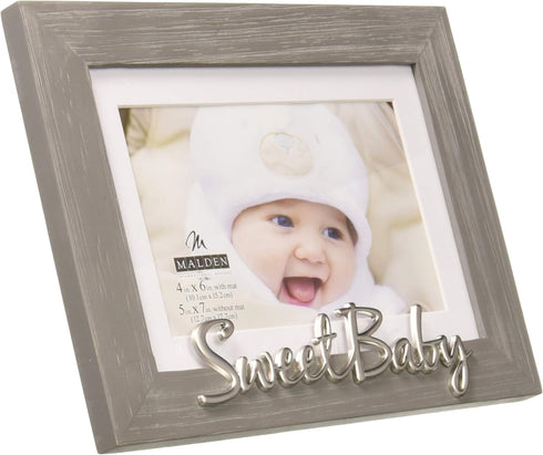 Malden International Designs 3322-46 Expressions Picture Frame, Gray