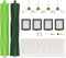 Replacement Parts for iRobot Roomba I, E & J Series, 1 Set Rubber Brushes, 4 HEPA Filters, 4 Side Brushes, 4 Vacuum Bags