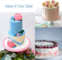 4PCS Cake Decorating Icing Spatula Set, 4, 6, 8 & 10 Inch Stainless Steel Blade, Wood Handle Frosting Tools