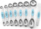 Spring Chef Stainless Steel Magnetic Measuring Spoons Set of 8, Nesting Metal Teaspoon & Tablespoon, Fits in Spice Jars