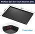 Under Sink Mat - 31" x 22" Waterproof Kitchen Cabinet Liner with Drain Hole - Flexible Silicone Mat for Kitchen