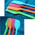 zYoung 4 Pcs Silicone Spatulas, Heat Resistant Rubber Scrapers, Seamless One Piece Design, Small Baking Mixing Tool