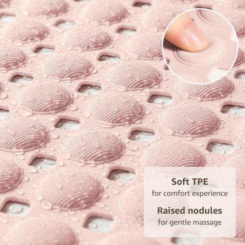 35x16 Inch, OTHWAY Bath Tub Shower Mat Non Slip, Bathtub Floor Liner Mats for Inside Shower Bathroom, Suction Cups