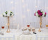 13"- 2pcs) Metal Wedding Centerpieces for Table, Crystal Flower Stands, Wedding Road Lead Flower Holders, Crystal