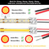 25 Pack Solderless LED Tape Light Connector, 2 Pin Terminal Block for 5V 12V 24V LED Strip Lights