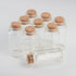30x60x17mm Glass Bottles with Cork for Wedding Holiday Decoration, 12pcs (25ml)