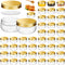 Suclain 50 Pcs 3 oz Mini Wide Mouth Plastic Mason Jars with