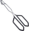 MSY BIGSUNNY Heavy Duty Cooking Tongs, Scissor Tongs with Soft Handles, Stainless Steel, Black 11"