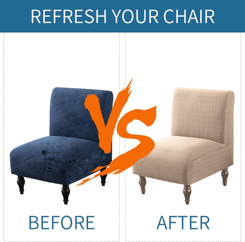 Armless Armless Armless 1pc) LavishCover Accent Chairs Covers, Thick Recliner Sofa Cover Stretchable, Removable Chair