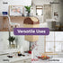 Superio Mini Desktop Trash Can, Portable Plastic Garbage Can with Swing Top Lid for Countertop, Bathroom, Compact Waste