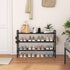 3 33" 4 Closet, VILICK Tier Shoe Rack Wide Metal Shoe Organizer Long Shoe Storage with Side Hooks Sturdy Shoes Shelf