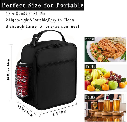 Lunch Box for Men - Reusable Insulated Lunch Bag for Adult Women