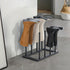 4 (Black-4 Urban Deco Free Standing Shoe Racks, Boot Organizer for Tall Boots, Black Metal Boot Rack Fit for Pairs