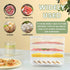 Deli Meat Container for Fridge, 4 Layer Lunch Meat Storage Container with Lid for Bacon and Cheese Organization