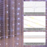 Upgrade 300LED White Curtain Light with Untangled Wires, 9.8ft x 9.8ft Copper Wire String Lights, USB Plug Hanging Window Fairy Lights, 8 Modes & Remote for Home Christmas Wedding Party