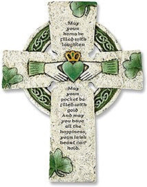 Irish Wall Cross with Traditional Irish Blessing for Living Room