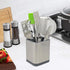 Flatware Holder Stainless Steel Small Utensil Crock - 4.6 Tall by WSKC