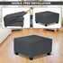 Ottoman Cover Square,Waterproof Square Ottoman Covers Thick Slipcover for Living Room,Washable Storage Footstool