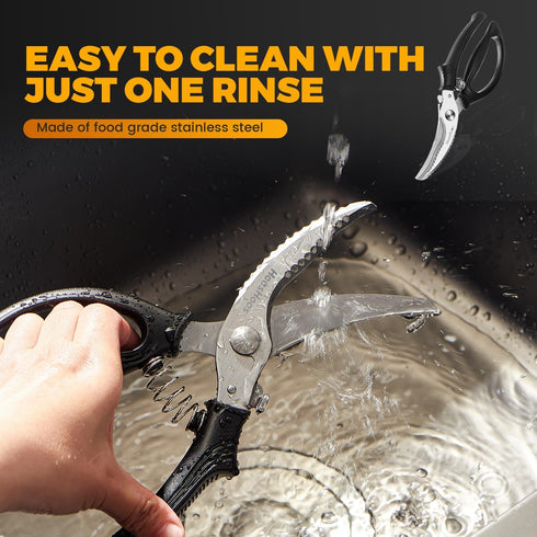 HeesHoos Poultry Shears, Heavy Duty Poultry Scissors & Chicken Shears for Easier Spatchcock, Cutting Chicken Bones