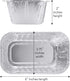 PLASTICPRO [1 Lb 100 Pack Disposable Loaf Pans Aluminum Tin Foil Meal Prep Bakeware - Cookware Perfect for Baking Cakes, Bread, Meatloaf, Lasagna 1 Pound 6'' X 3.75'' X 2'' by PLASTICPRO
