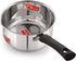 HAZEL Stainless Steel Saucepan with Handle, Induction Cooktop, 1.3 Quarts, Easy to Clean, Ideal for Tea Milk