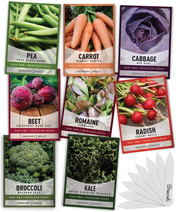 Gardeners Basics Winter, Fall, and Spring Vegetable Seeds for Planting | Cool