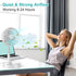 Fan Collapsible Fan for Traveling, Portable Rechargeable Folding Travel Fan with 7200mAh Battery for Home Office