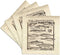 3dRose Antique Chart of Fish Fresh N Saltwater Ceramic Tile Coasters - Set of 4