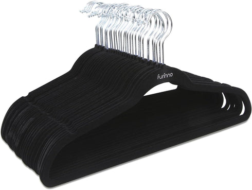 Furinno Suit Hanger - Pack of 30, Black