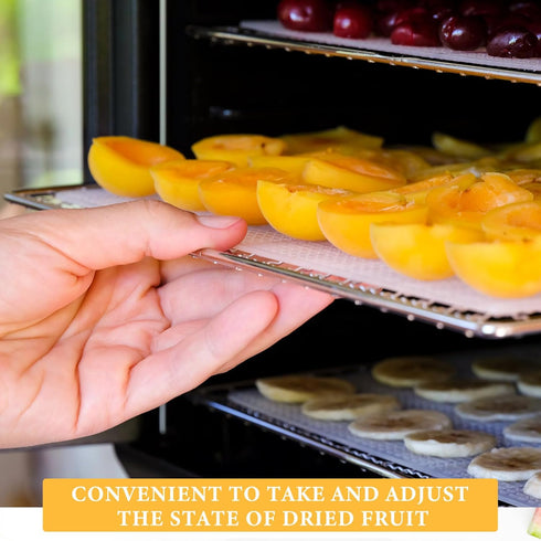 13 x 12 Inches Dehydrator Trays, Compatible with CP267-FD, Stainless Steel Drying Mesh Screens