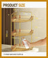 3-Tier Counter Countertop EUHOME Corner Bathroom Organizer Makeup Cosmetic Storage, Tool-Free Installation Acrylic