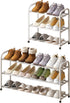 kiplant Shoe Rack for Closet, 3-Tier Expandable Closet Shoe Rack Metal Organizer, Heavy