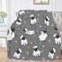 Cute Sheep Lambs Soft Throw Blanket, 40x50 Inch Lightweight Warm Flannel Fleece for Couch Bed Sofa Travel Camping