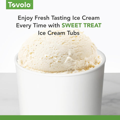 1 Frozen Tovolo Quart Ice Cream Containers with Lid for Homemade Ice Cream Toppings Supplies, Air Tight Silicone Lid