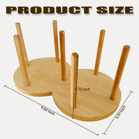 Round Wooden 2 Compartment Coffee Table Organizer, Cup Dispenser Countertop, Disposable Paper Cup Holder, Lid Organizer for Restaurant Countertop Storage Supplies