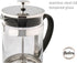 HUDSON French Press Coffee and Tea Maker, 9 Cups, Silver