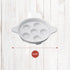 Maine Man Footed Escargot Plate with Handles, Fine White Porcelain, 6.5-Inch